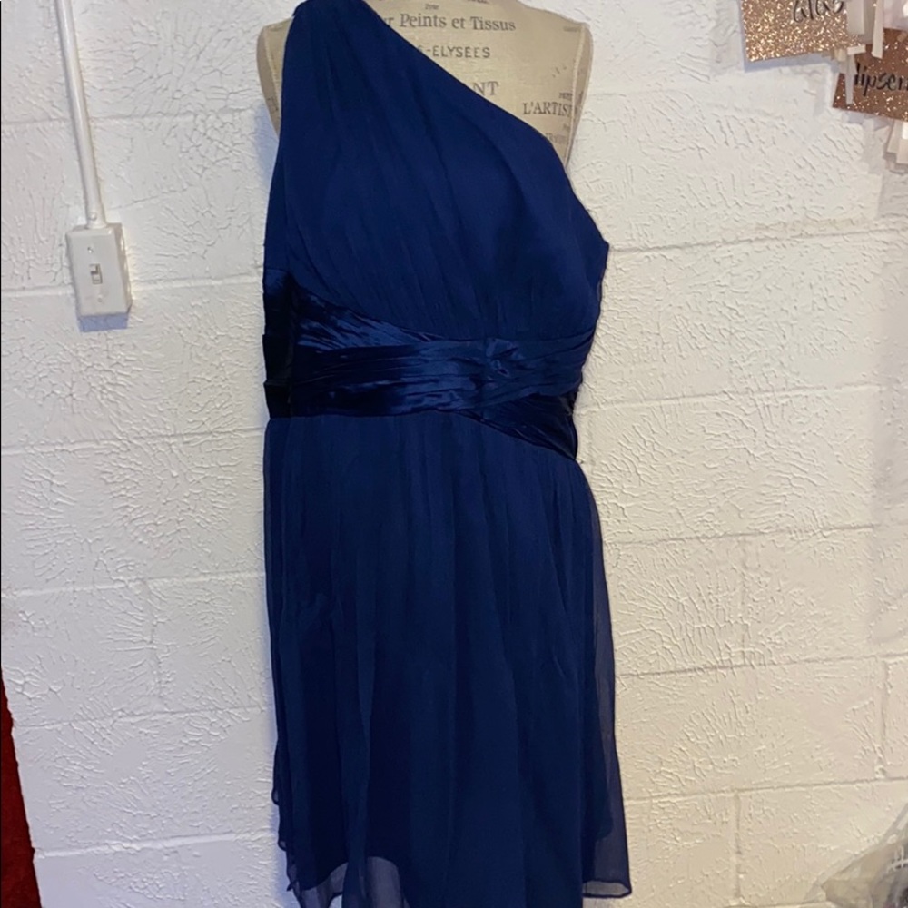 Maggie London royal blue cocktail dress